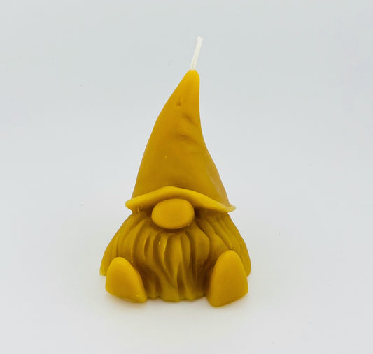 Peaceful Gnome Beeswax candle