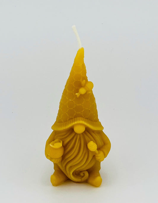 Honey Gnome Beeswax Candle