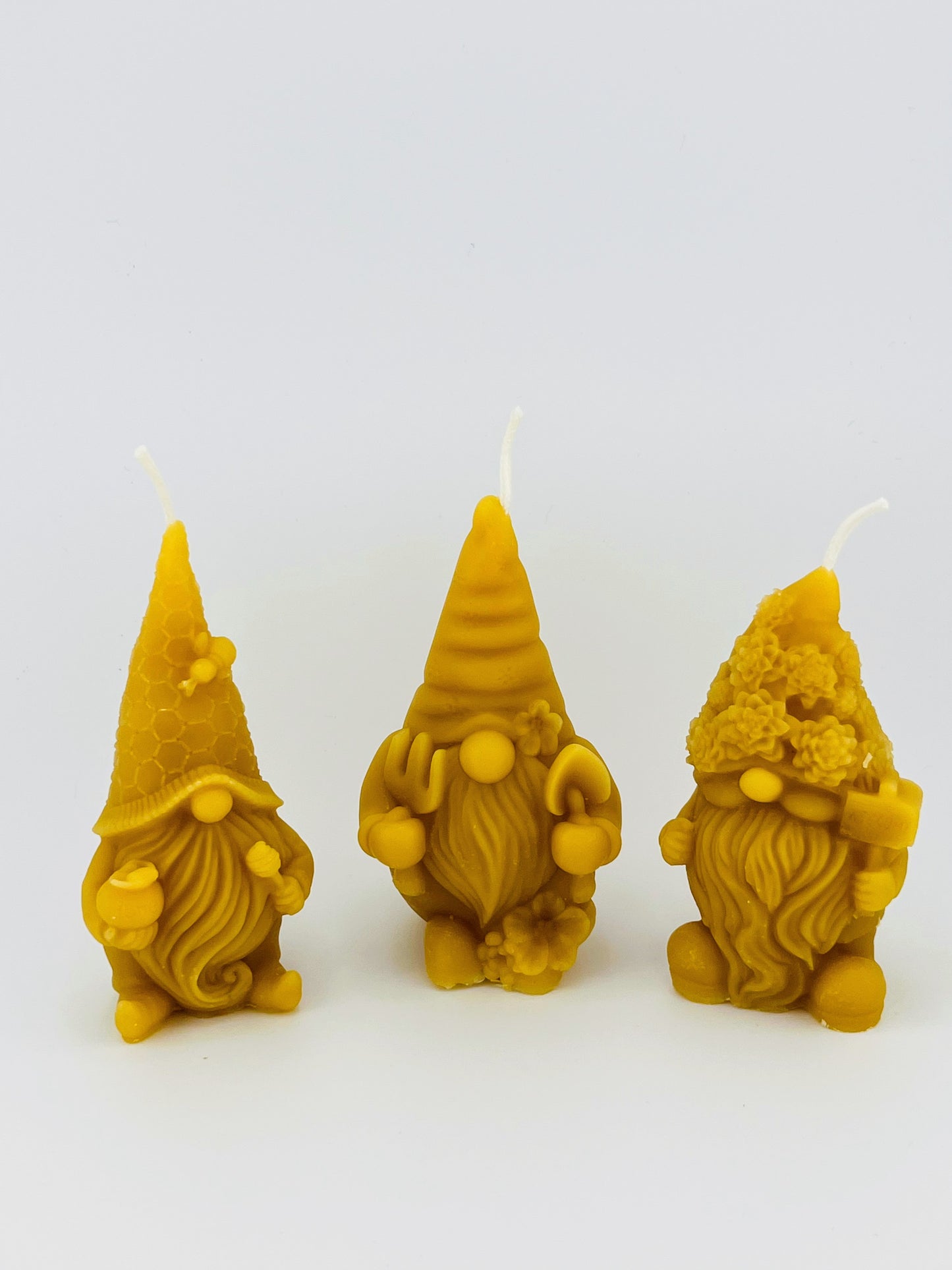 Gnome Beeswax Candle set