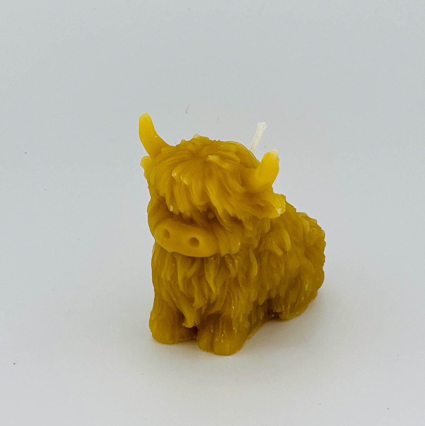 Highland Cow Beeswax candle